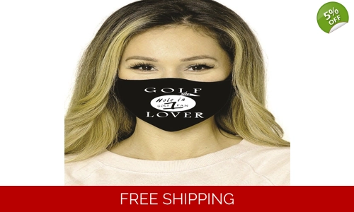 Golf Game Lover Face Mask Cotton Washable Social Distancing stop the spread